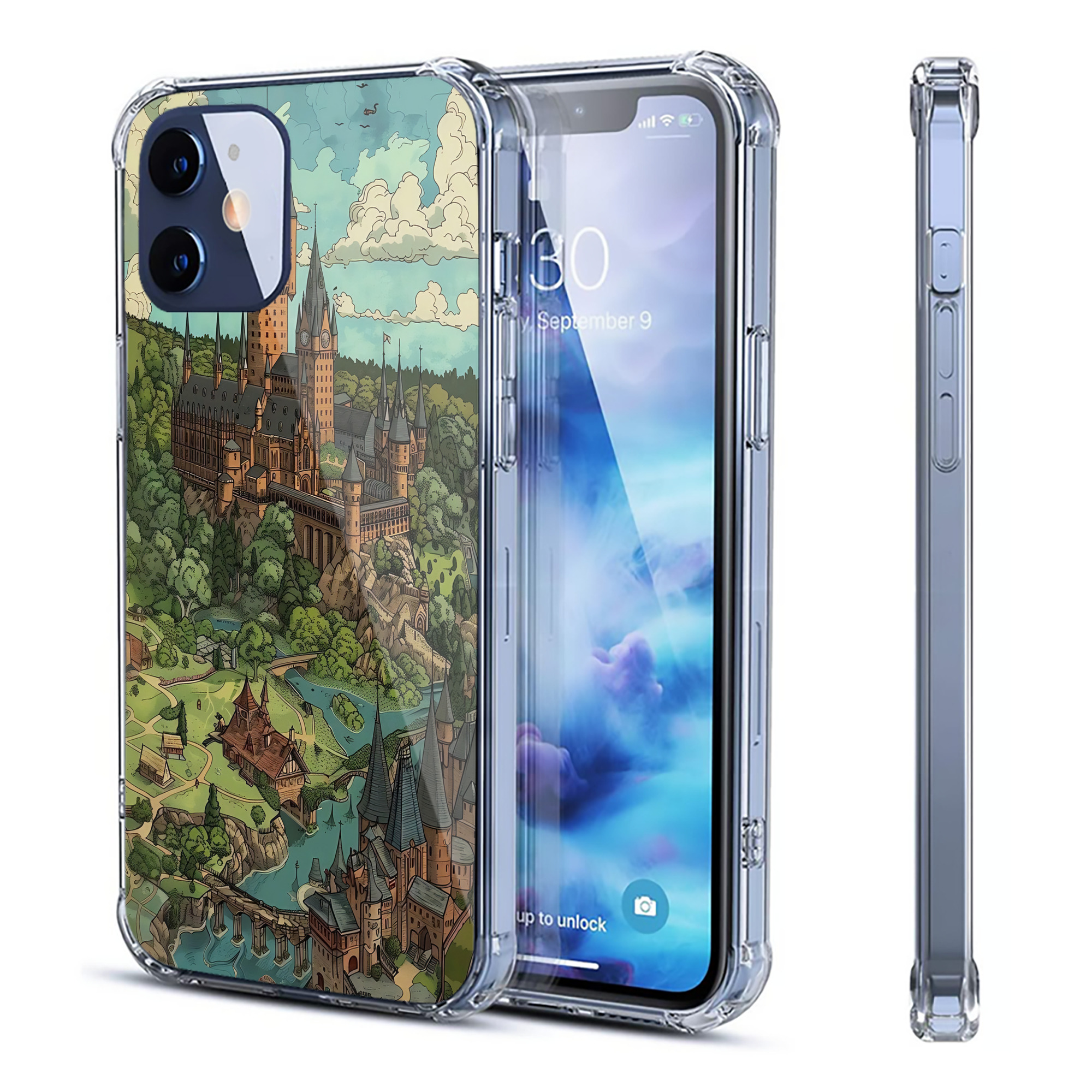 （画像用） Harry Potter ハリー・ポッターシリーズ 【iPhone 12シリーズ対応】透明スマホケース（クリアソフトケース）